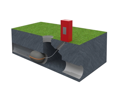 Obturateur de canalisation anti-pollution.