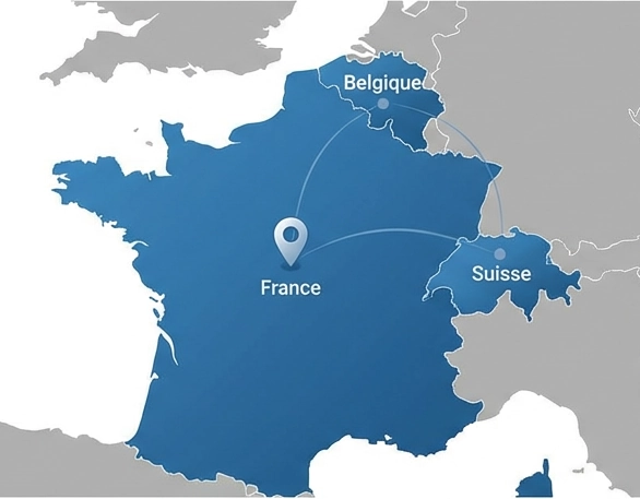 Carte géographique des services MSEI