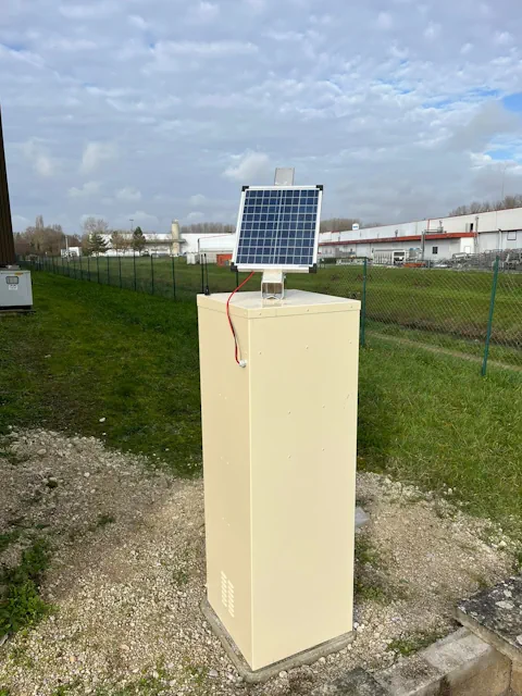 Panneau de contrôle solaire d'un obturateur